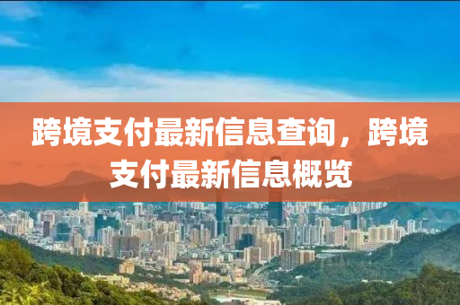 跨境支付最新信息查詢，跨境支付最新信息概覽金華市寶吉環(huán)境技術有限公司