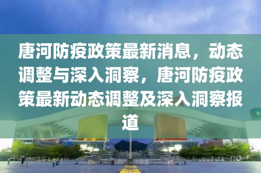 唐河防疫政策最新消息，動態(tài)調(diào)整與深入洞察，唐河防疫政策最新動態(tài)調(diào)整及深入洞察報(bào)道金華市寶吉環(huán)境技術(shù)有限公司