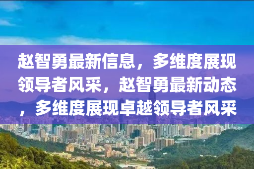 趙智勇最新信息，多維度展現(xiàn)領(lǐng)導者風采，趙智勇最新動態(tài)，多維度展現(xiàn)卓越領(lǐng)導者風采金華市寶吉環(huán)境技術(shù)有限公司