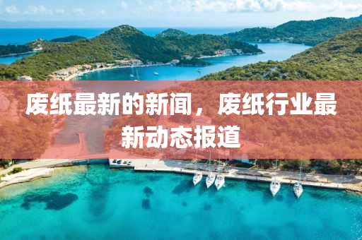 廢紙最新的新聞，廢紙行業(yè)最新動態(tài)報金華市寶吉環(huán)境技術有限公司道