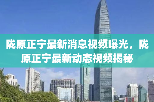 隴原正寧最新消息視頻曝光，隴原正寧最新動(dòng)態(tài)視頻揭秘金華市寶吉環(huán)境技術(shù)有限公司