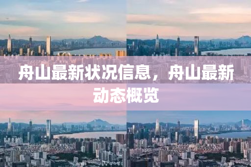舟山最新狀況信息，舟山最新動態(tài)概覽金華市寶吉環(huán)境技術(shù)有限公司