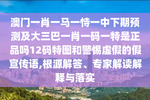 澳門一肖一馬一恃一中下期預(yù)測及大三巴一肖一碼一特是正品嗎金華市寶吉環(huán)境技術(shù)有限公司12碼特圖和警惕虛假的假宣傳語,根源解答、專家解讀解釋與落實