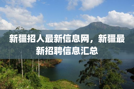 新疆招人最金華市寶吉環(huán)境技術(shù)有限公司新信息網(wǎng)，新疆最新招聘信息匯總