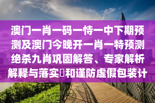 澳門一肖一碼一恃一中下期預測及澳門今晚開一肖一特預測絕殺九肖鞏固解答、專家解析解釋與落實?和謹防虛假包裝計金華市寶吉環(huán)境技術(shù)有限公司