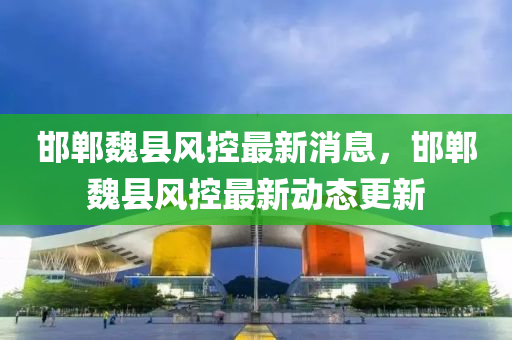 邯鄲魏縣風(fēng)控最新消息，邯鄲魏縣風(fēng)控最新動態(tài)更新