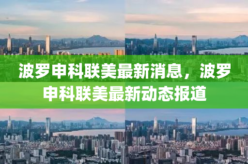 波羅申科聯(lián)美最新消息，波羅申科聯(lián)美最新動態(tài)報道