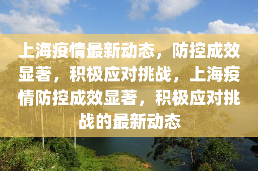 上海疫情最新動(dòng)態(tài)，防控成效顯著，積極應(yīng)對(duì)挑戰(zhàn)，上海疫情防控成效顯著，積極應(yīng)對(duì)挑戰(zhàn)的最新動(dòng)態(tài)