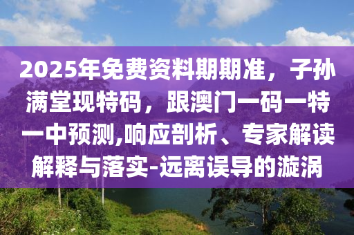 2025年免費資料金華市寶吉環(huán)境技術有限公司期期準，子孫滿堂現特碼，跟澳門一碼一特一中預測,響應剖析、專家解讀解釋與落實-遠離誤導的漩渦
