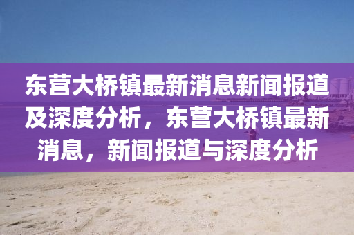 東營大橋鎮(zhèn)最新消息新聞報道及深度分析，東營大橋鎮(zhèn)最新消息，新聞報道與深度分析