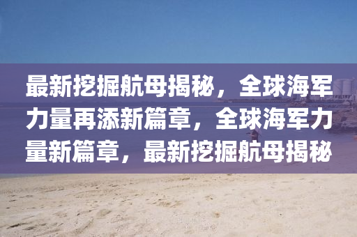 最新挖掘航母揭秘，全球海軍力量再添新篇章，全球海軍力量新篇章，最新挖掘航母揭秘金華市寶吉環(huán)境技術(shù)有限公司